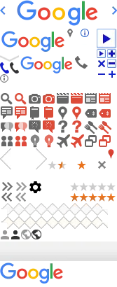 One of Google's sprite sheets, combining dozens of icons into a single image
