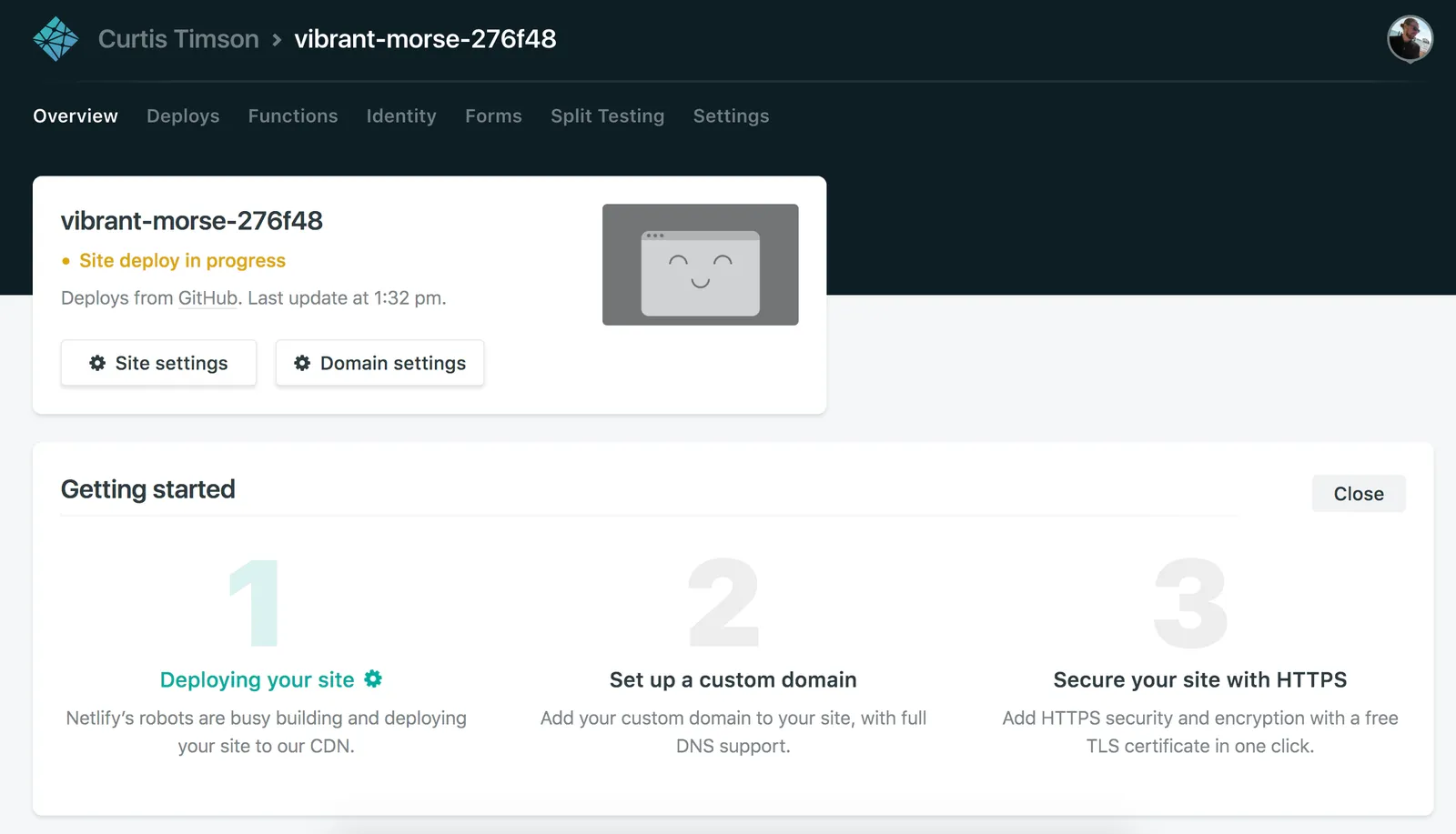 Site overview