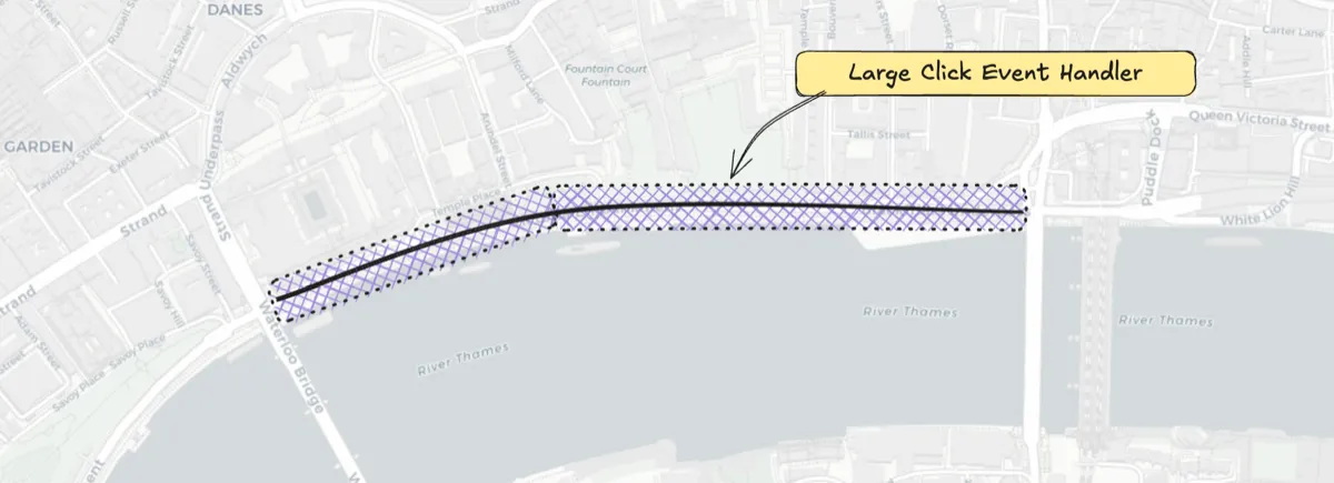 Making Leaflet polylines easier to click on mobile