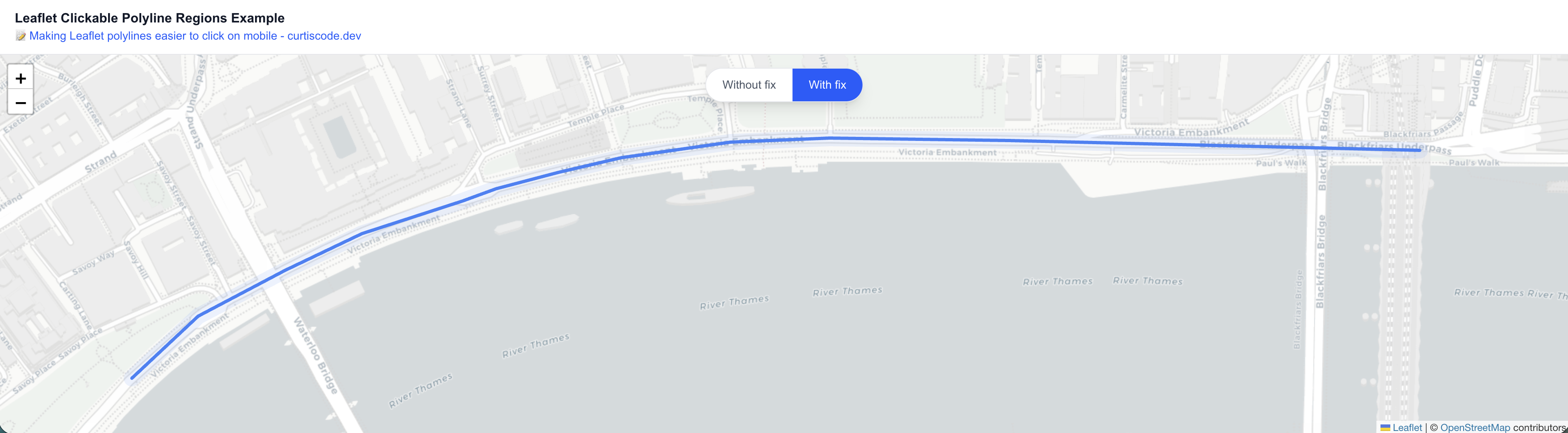 Demo site screenshot
